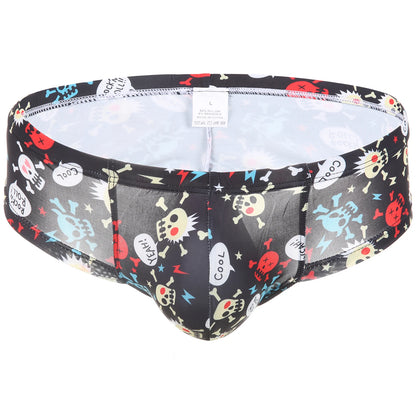 Clever-Men Slip met Skull Print. Laat je kont zien!