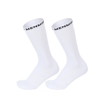 Terry Cushion Crew Socks – White | One Size | Cotton, Polyester & Spandex