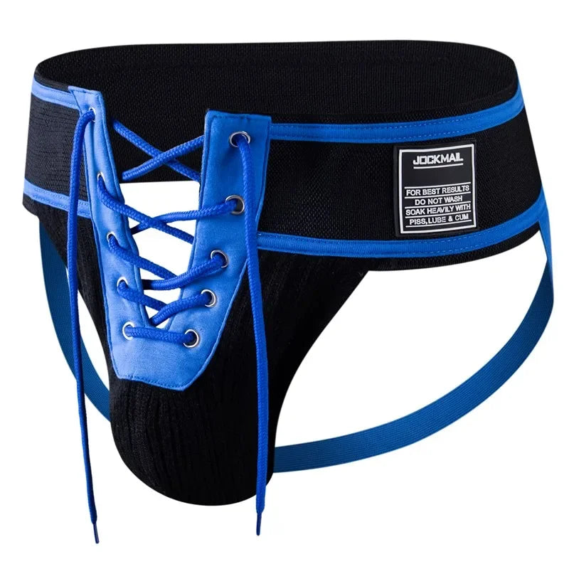 Lace-Up Jockstrap – 6 Colours | M–XL | Cotton & Lycra