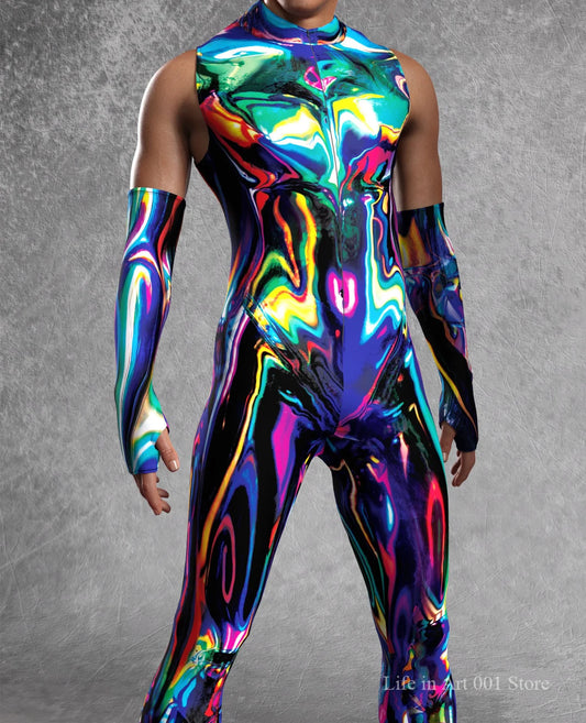Festival Jumpsuit with Matching Arm Pieces – 4 Bold Designs | S–4XL