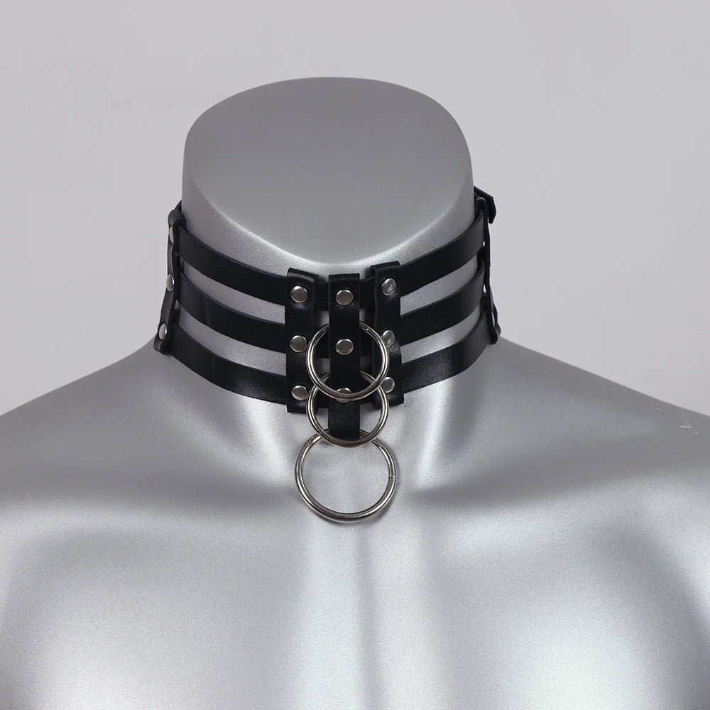 Kunstleren Halsband