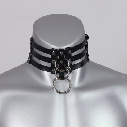 Kunstleren Halsband