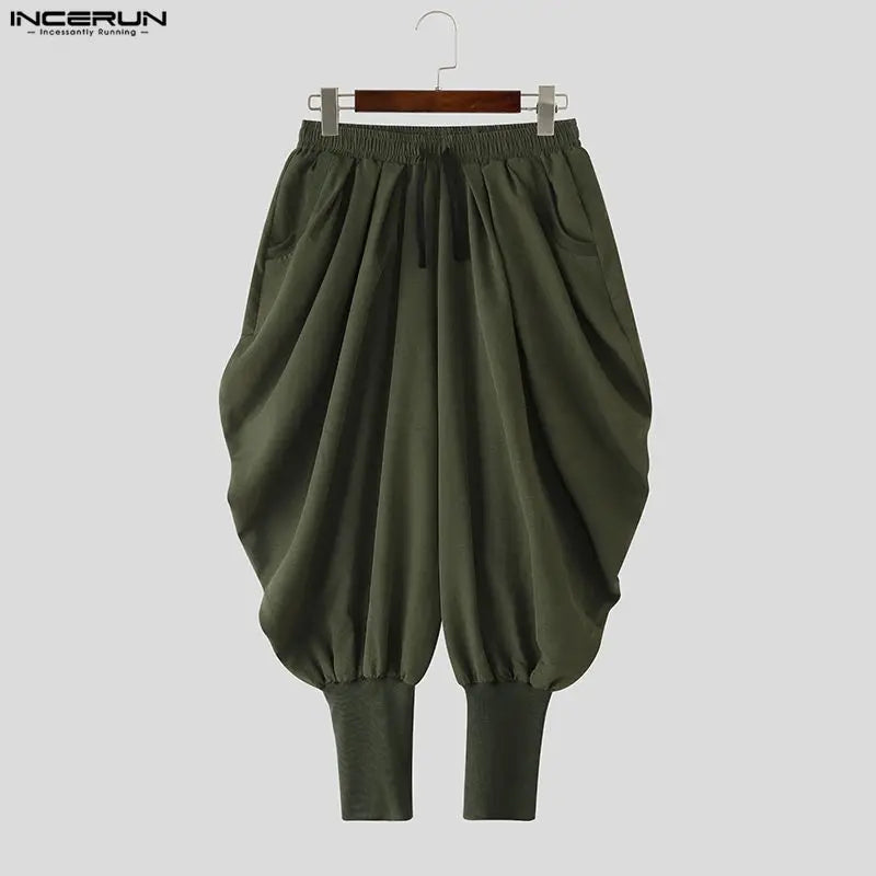 Solid Colour Harem Pants | Drawstring | 3 Colours | S–5XL