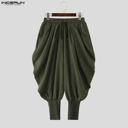 Solid Colour Harem Pants | Drawstring | 3 Colours | S–5XL