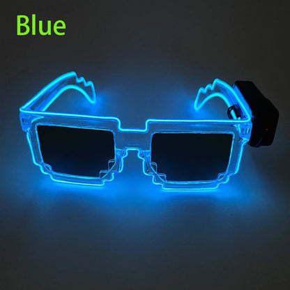 LED Light-Up Party Glasses – 9 Colours | One Size | Plastic