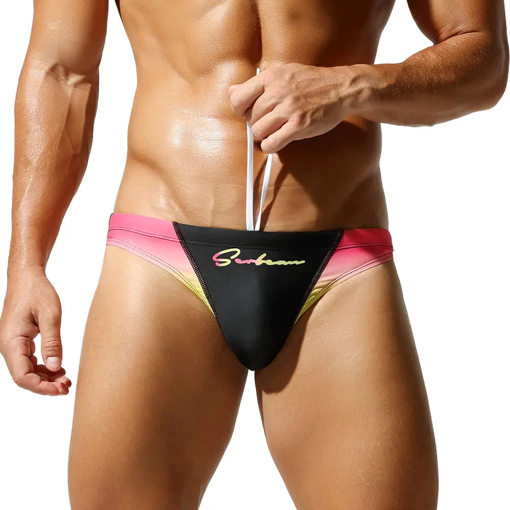 Gradient Swim Brief – 4 Colours | M–2XL | Polyester & Spandex