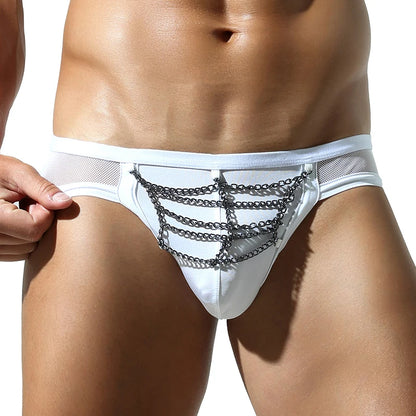 Chain Reaction Brief | White & Black | M–2XL