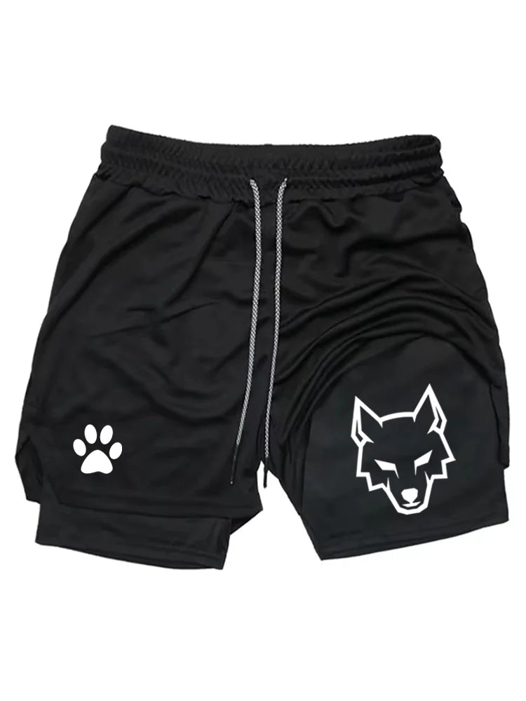 2-in-1 Sports Gym Shorts – 6 Colours | M–3XL | Polyester