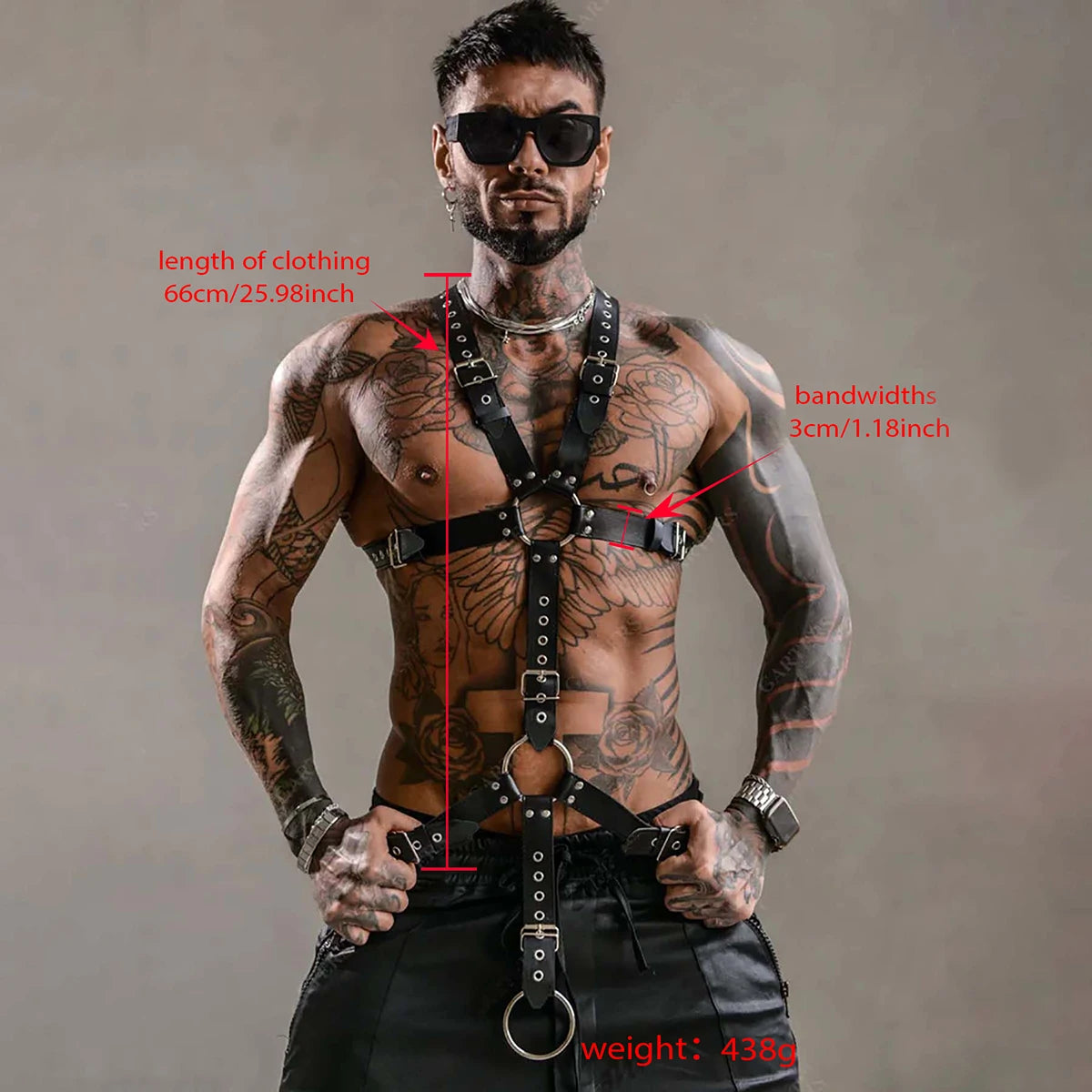 Full Body Harness – Adjustable Bold Strap Harness | 2 Styles