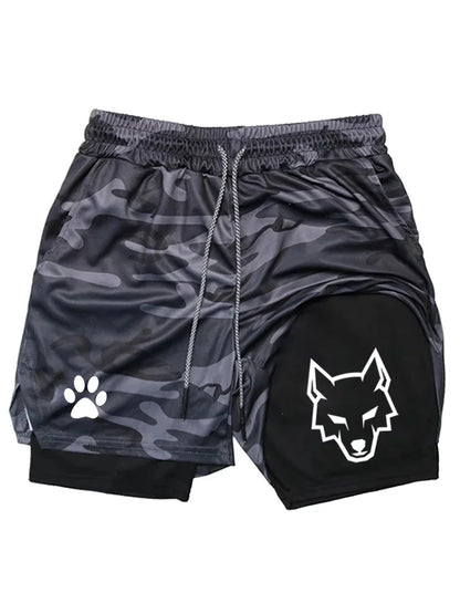 2-in-1 Sports Gym Shorts – 6 Colours | M–3XL | Polyester