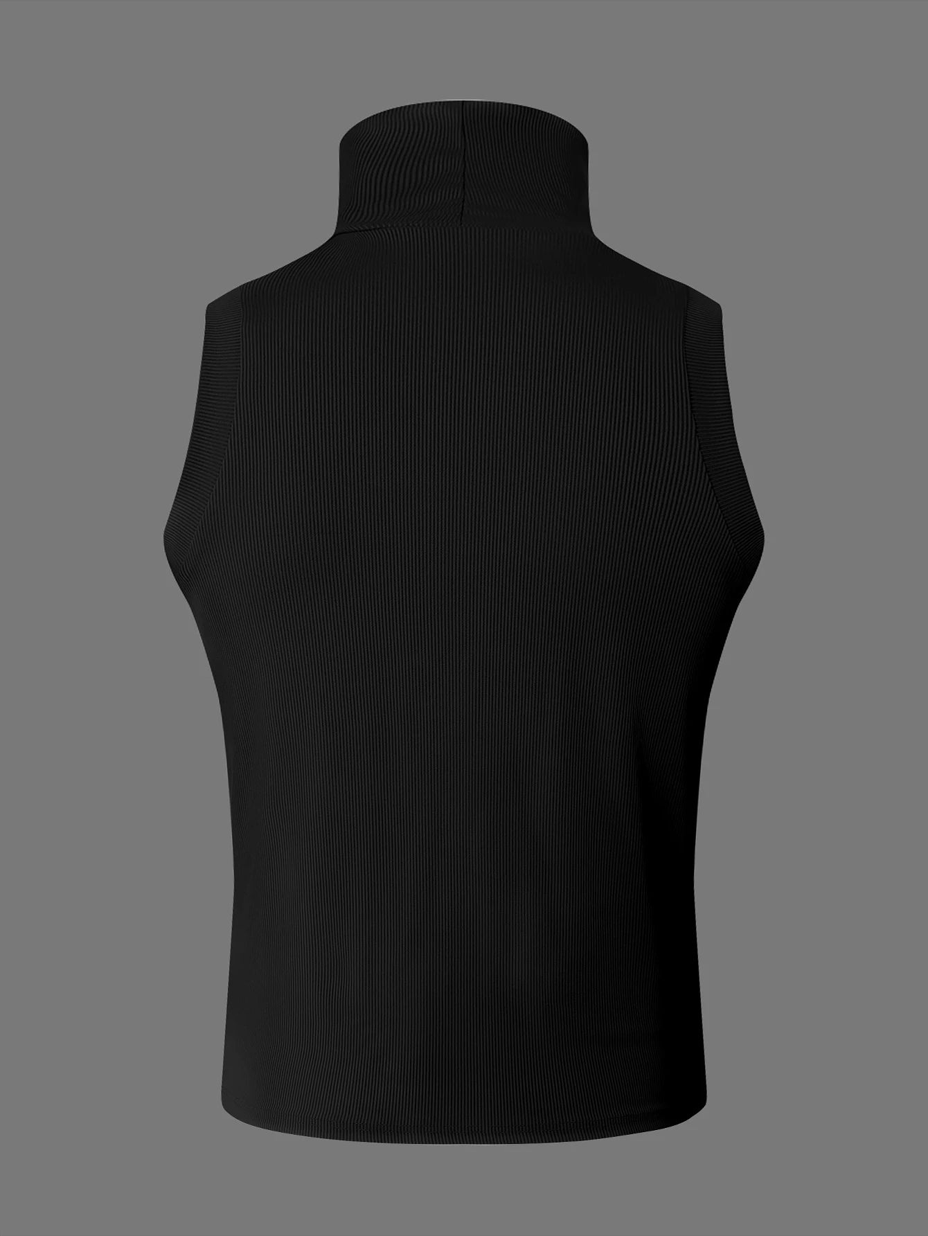 Knit Collar Tank Top