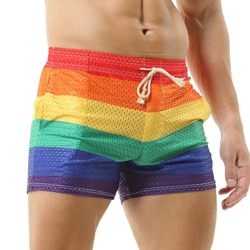 Brave Person Rainbow Mesh Swim Short – Proud Boy | S–XL