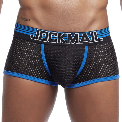Mesh Boxer Short – Red, Yellow, Blue & Green | M–2XL | Mesh & Lycra
