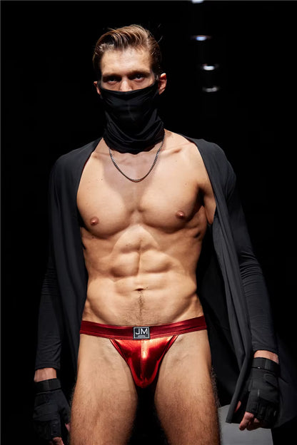 PU Leather U-Pouch Brief – 5 Colours | M–XL | Polyamide & Elastane