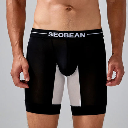 Long Boxer Brief – 4 Colours | M–2XL | Polyester & Lycra