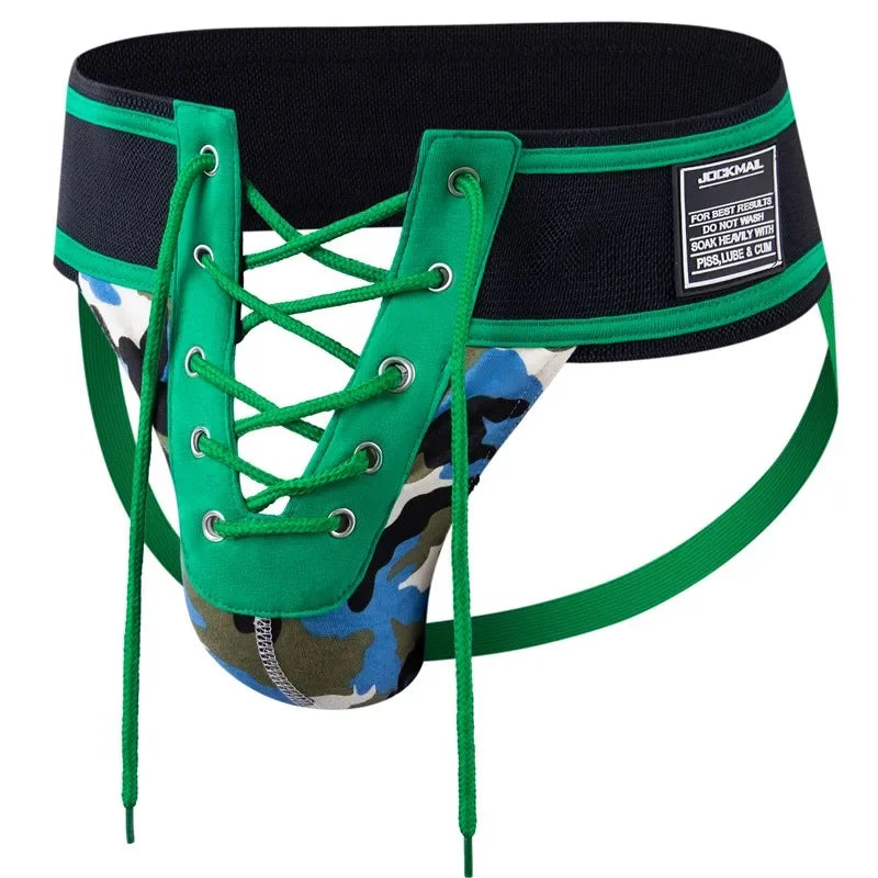 Lace-Up Jockstrap – 6 Colours | M–XL | Cotton & Lycra