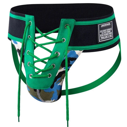 Lace-Up Jockstrap – 6 Colours | M–XL | Cotton & Lycra