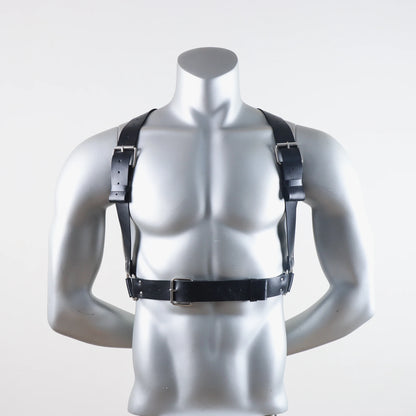 Faux Leather Shoulder Harness – Bold Statement Accessory | One Size