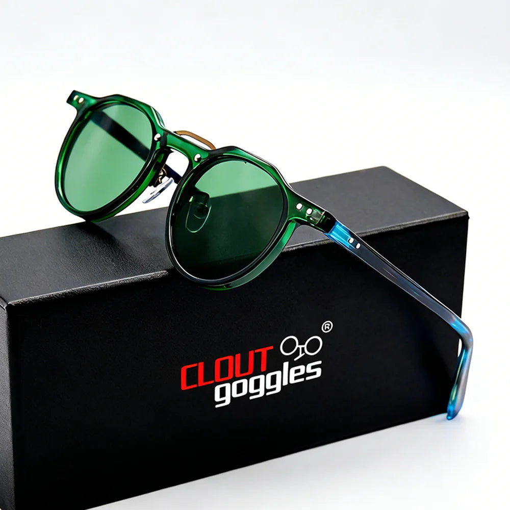 Double Beam Round Sunglasses – 5 Colours | One Size | Plastic