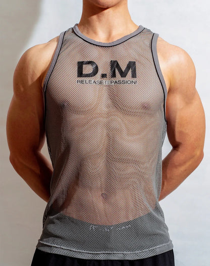 Mesh Tank Top – 5 Colours | M–2XL | Nylon & Elastane