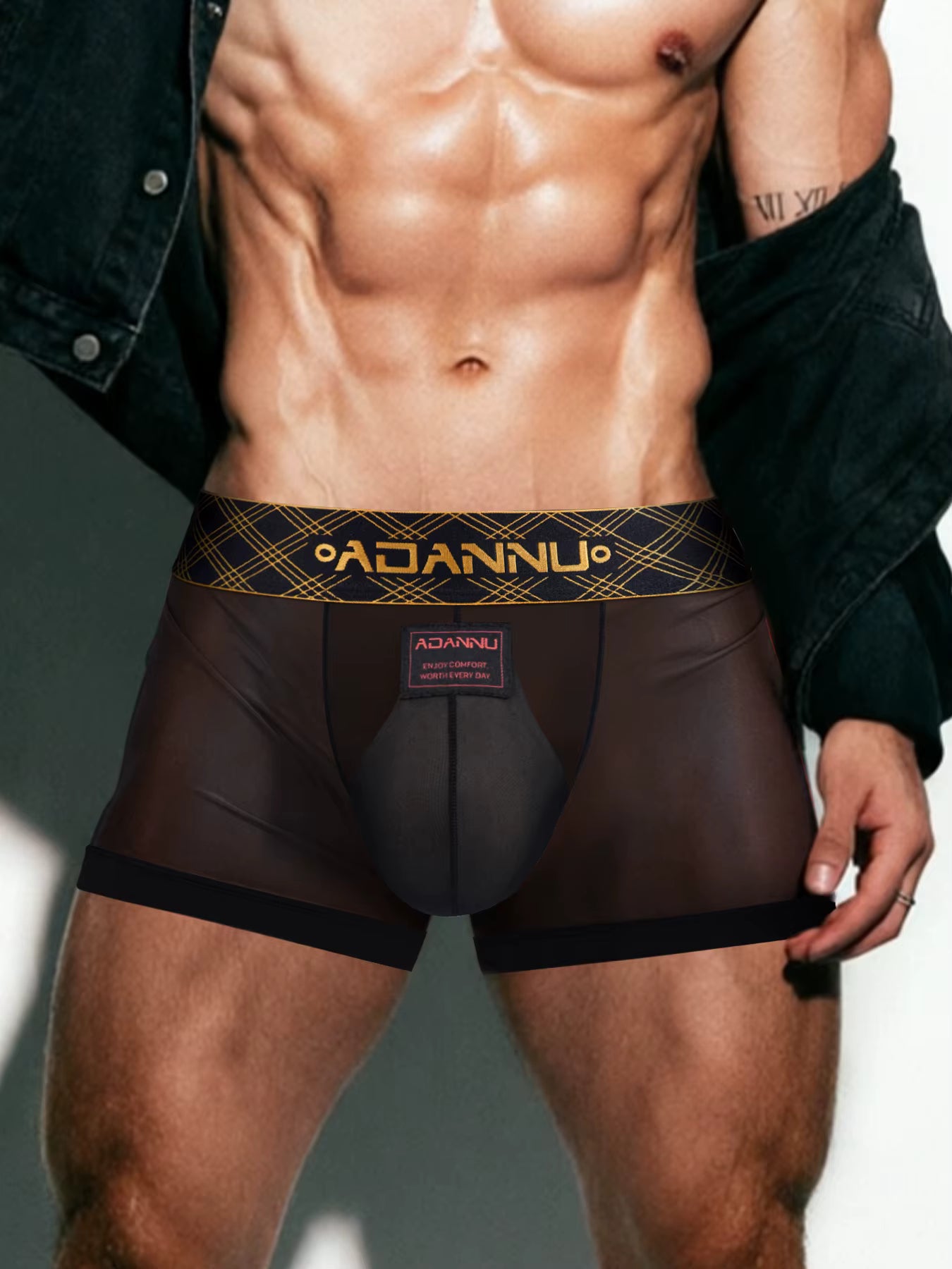 Ultra-Thin Transparent Short – 3 Colours | M–2XL | Nylon & Lycra