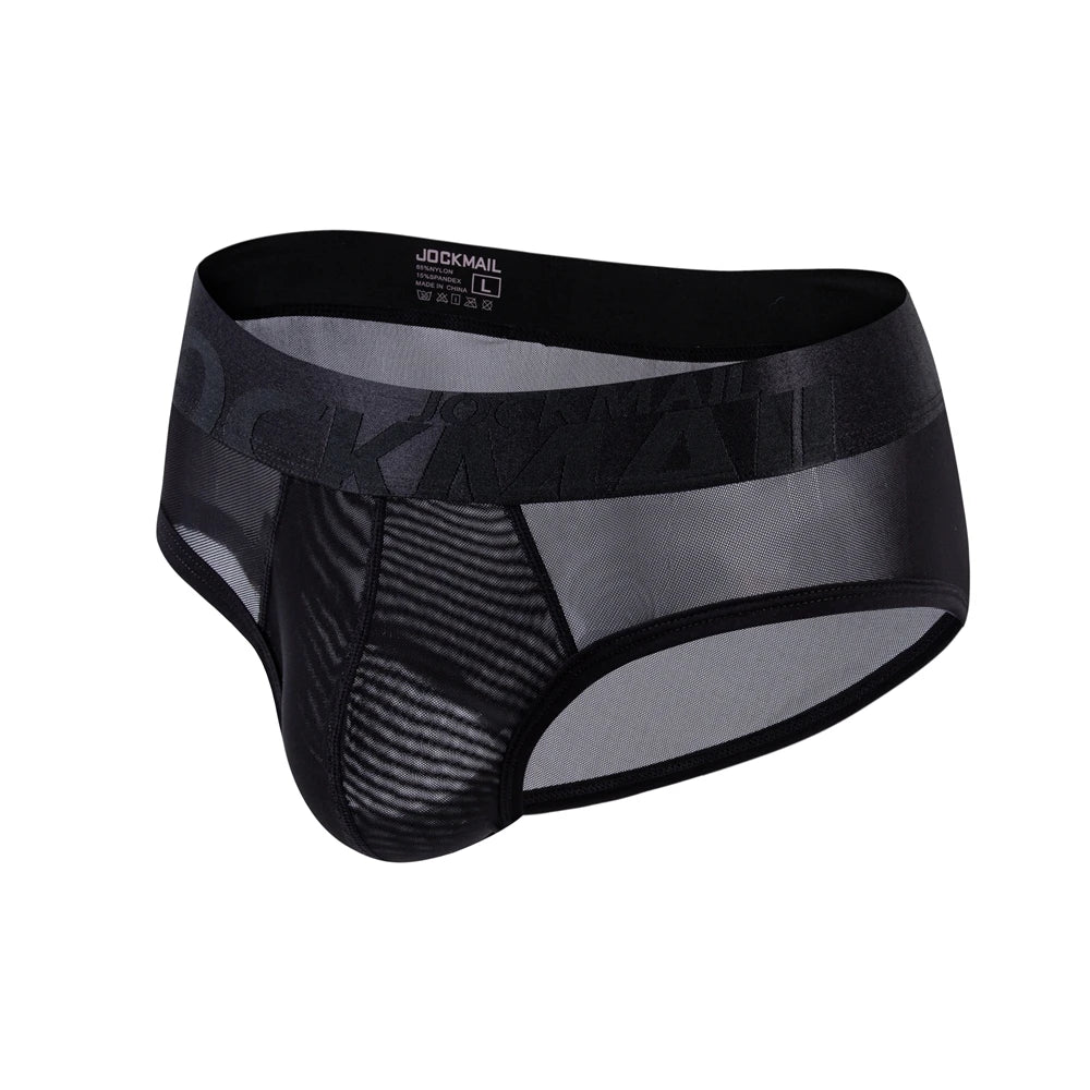 Ice Silk Transparent Brief – Sheer Men’s Underwear | M–2XL