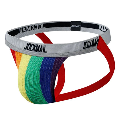 Mesh Jockstrap – Black, White & Rainbow | M–2XL | Nylon & Lycra