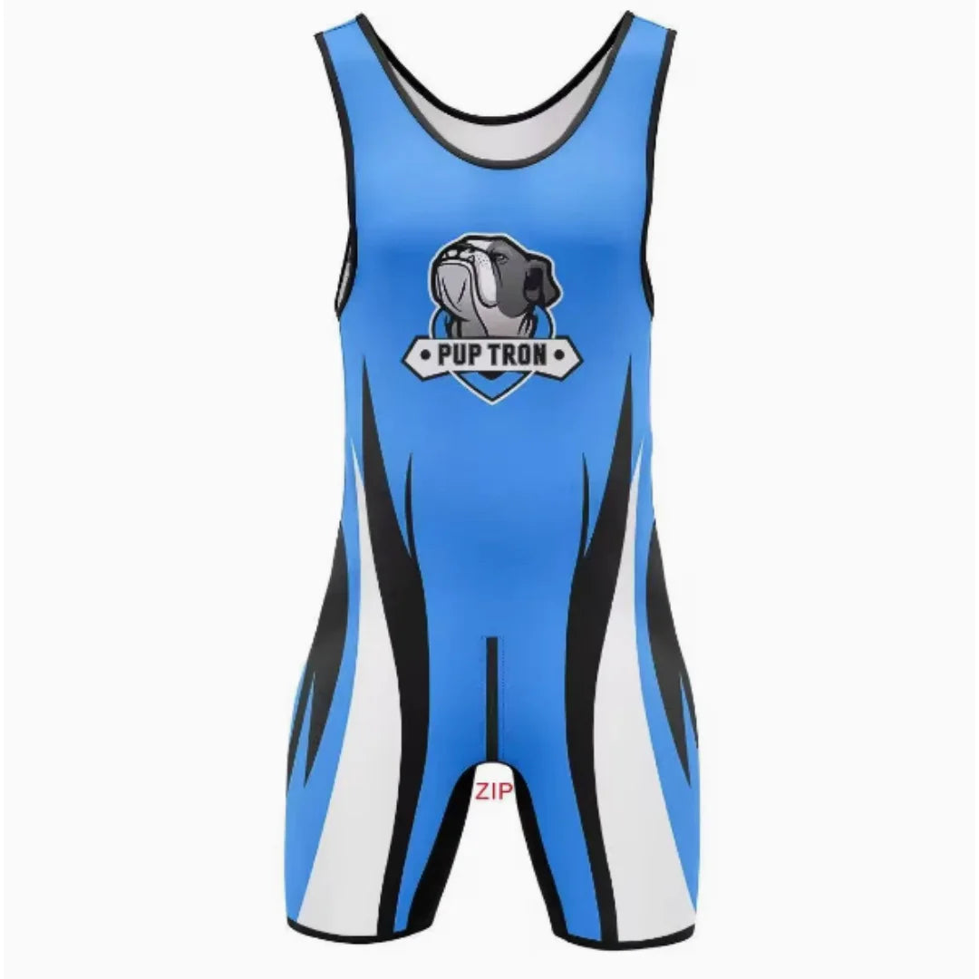 Zipper Wrestling Suit – 5 Colours | S–5XL | Lycra