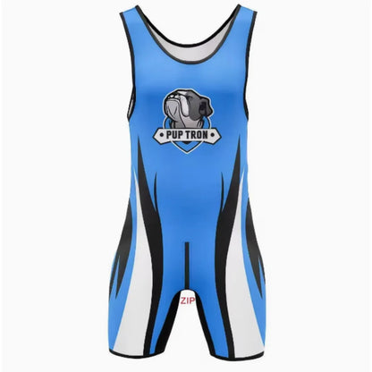 Zipper Wrestling Suit – 5 Colours | S–5XL | Lycra