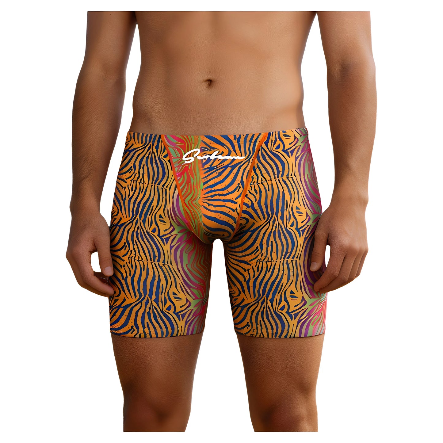 Tropical Print Swim Trunk – 3 Colours | M–XXL | Polyester & Elastane