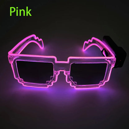 LED Light-Up Party Glasses – 9 Colours | One Size | Plastic
