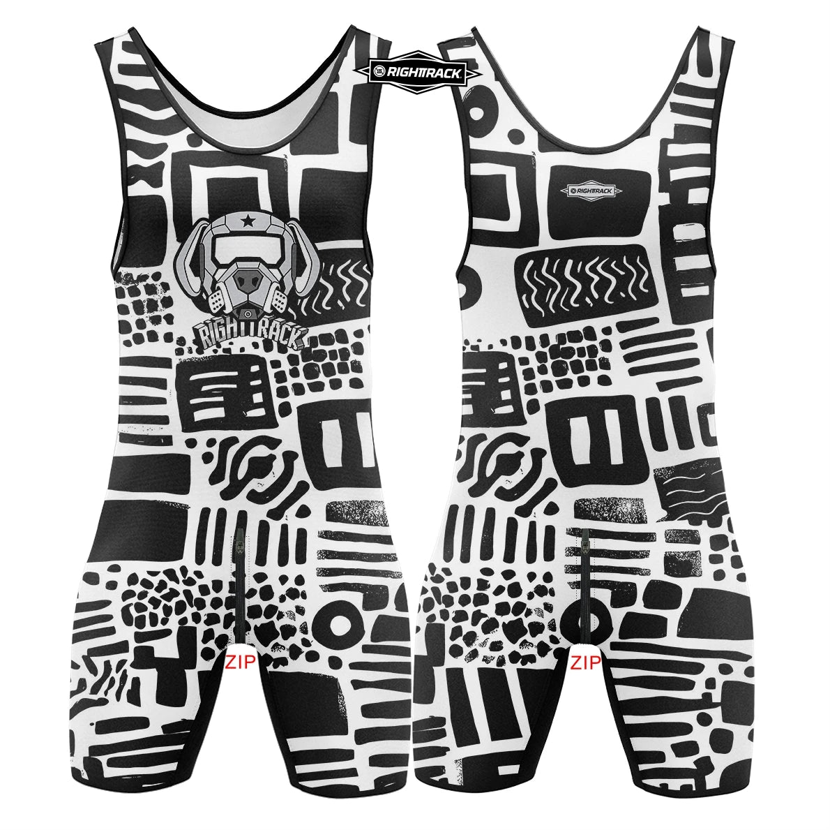 Dogs Play Singlet Bodysuit – 10 Colours | XS–5XL | Polyester