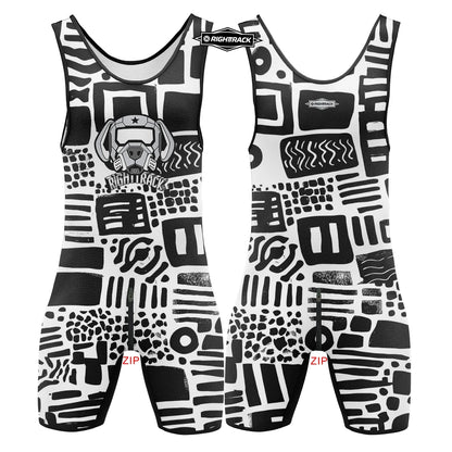 Dogs Play Singlet Bodysuit – 10 Colours | XS–5XL | Polyester