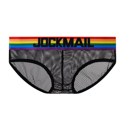 Jockmail Rainbow Elastic Harness with Jockstrap