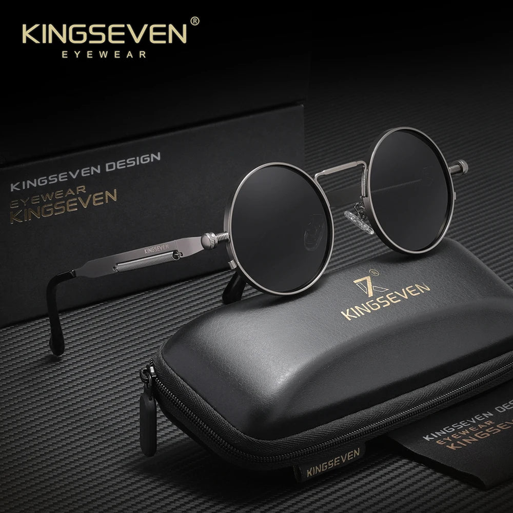Polarised Round Punk Sunglasses – 10 Colours | One Size | Alloy & TAC