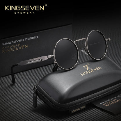 Polarised Round Punk Sunglasses – 10 Colours | One Size | Alloy & TAC