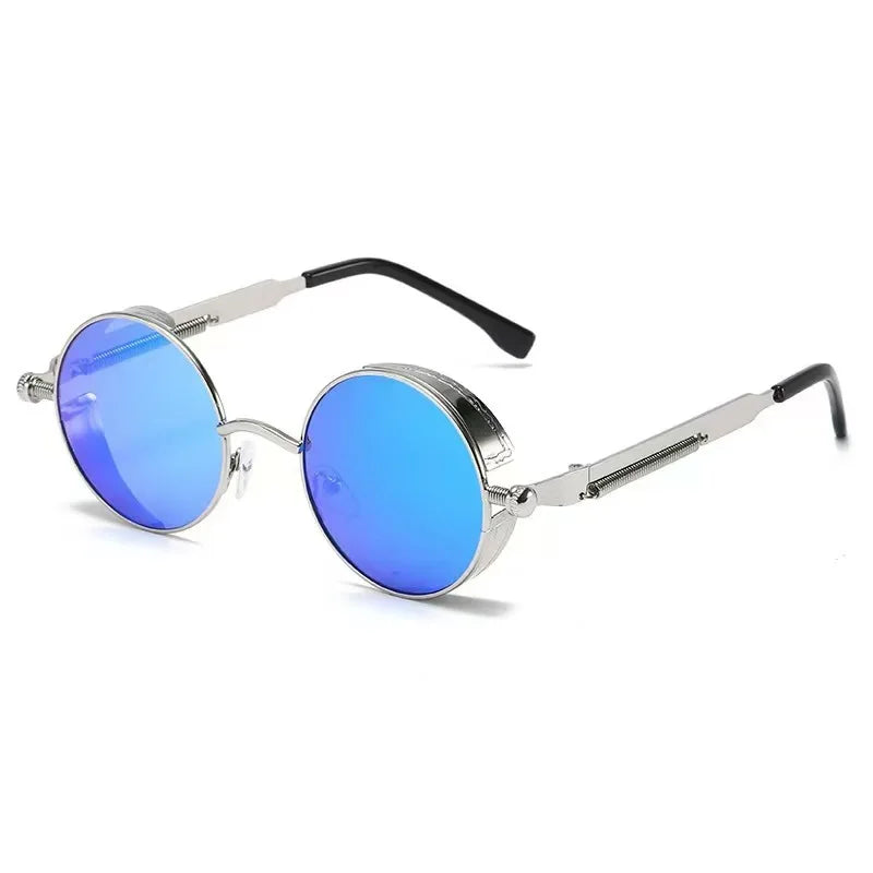 Round Metal Sunglasses – 10 Colours | One Size | Polarized Mirror & UV400