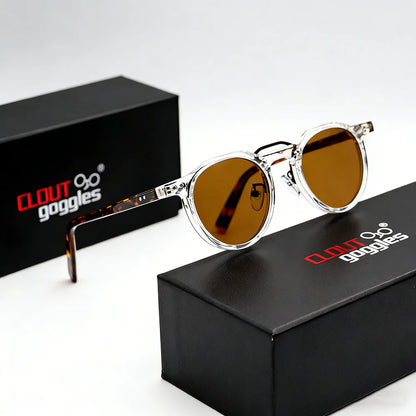 Double Beam Round Sunglasses – 5 Colours | One Size | Plastic