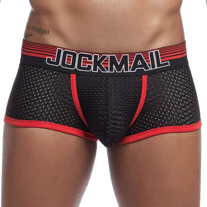 Mesh Boxer Short – Red, Yellow, Blue & Green | M–2XL | Mesh & Lycra