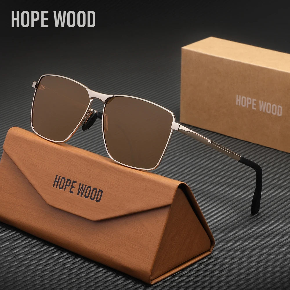 Rectangle Alloy Frame Sunglasses – 9 Colours | One Size | UV400 Polarized
