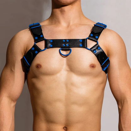 D.M. Faux Leather Body Harness