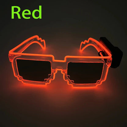 LED Light-Up Party Glasses – 9 Colours | One Size | Plastic