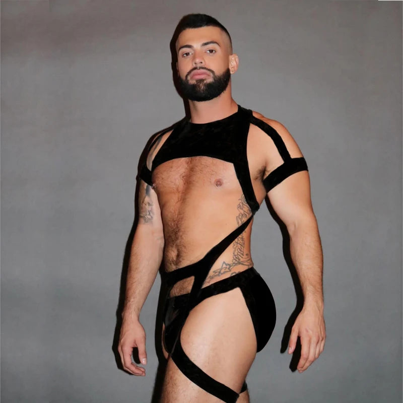 Body Harness – Black & Green | M–XXL | Nylon