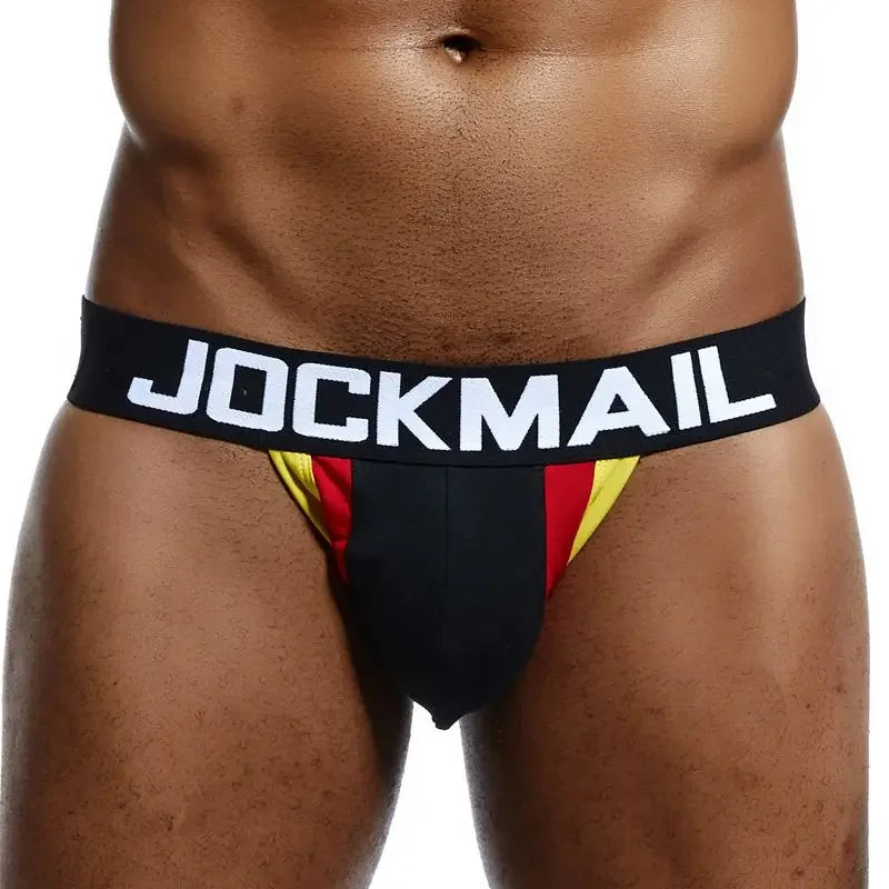 Cotton Jockstrap – Red, Blue, Black & Navy | M–2XL | Cotton & Lycra