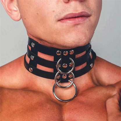 Kunstleren Halsband