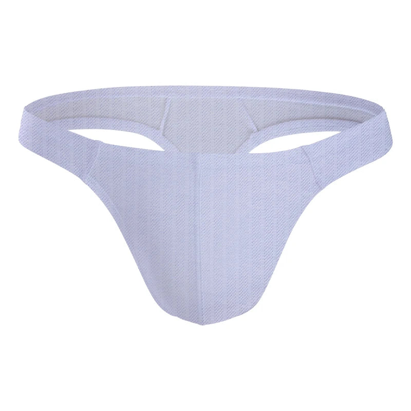 Men's Embossed Jockstrap G-String – Breathable Sexy Underwear with 3D Sculpted Pocket | M–XXL