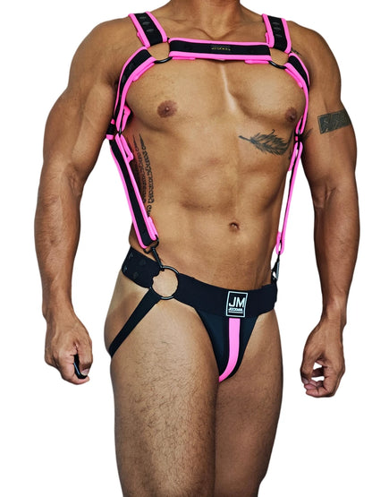 Neoprene Harness & Jockstrap Set – 7 Colour Combos | One Size | DIY Mix & Match