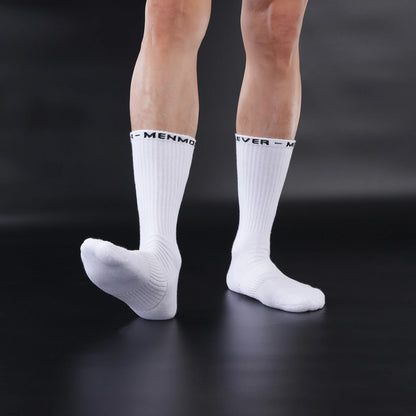 Terry Cushion Crew Socks – White | One Size | Cotton, Polyester & Spandex
