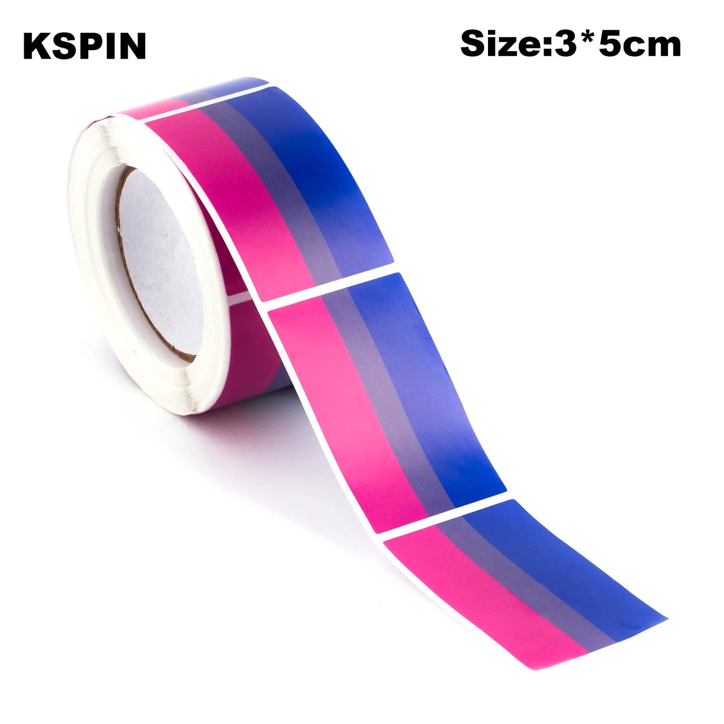 Pride Sticker Roll – 8 Designs | 250 Stickers | 3×5cm | Self-Adhesive