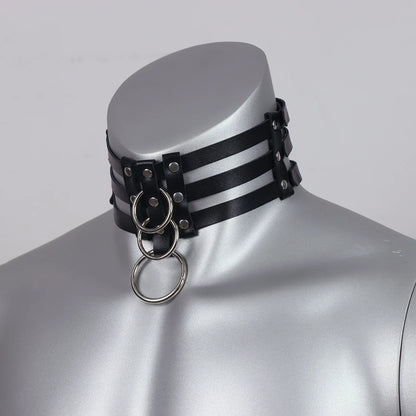 Kunstleren Halsband